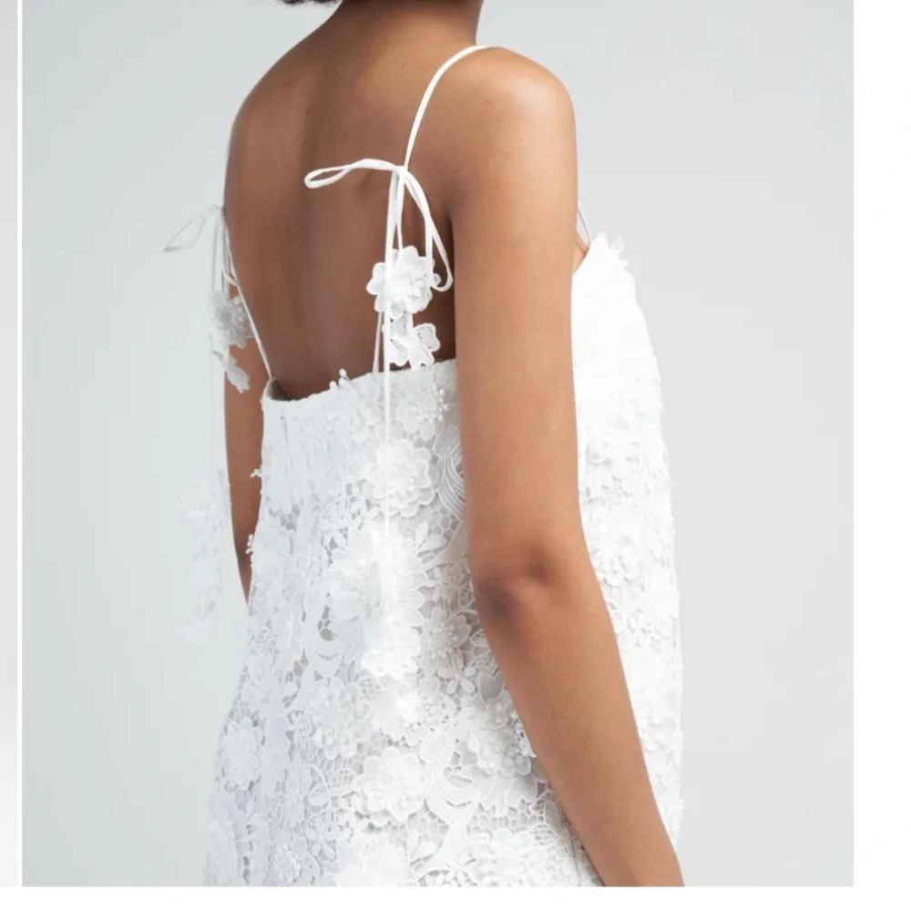 Zimmermann raie lace flower mini dress - ivory - Picture 5 of 15